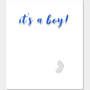 Baby foot print white Posters and Art